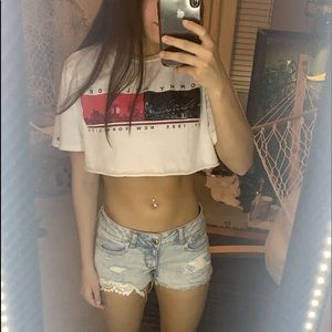 American Eagle Low Rise Jean Shorts